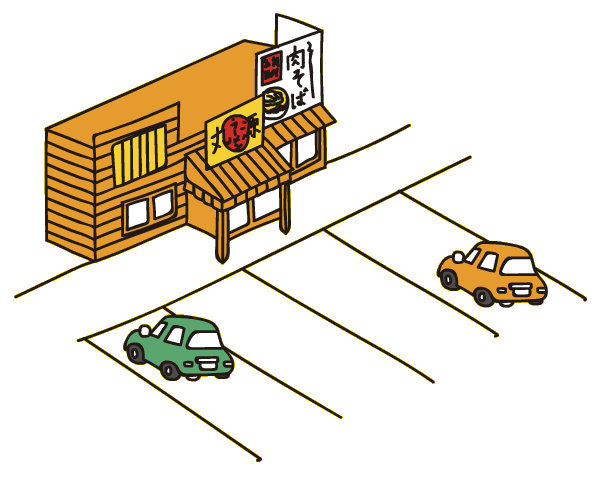 広々とした駐車場！