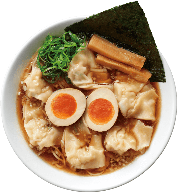 熟成醤油 月見肉ワンタン麺のイメージ