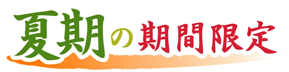 夏期の期間限定