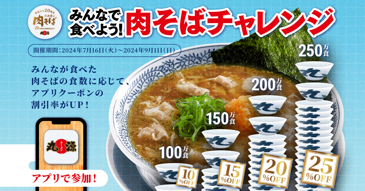 丸源ラーメン】肉そば20周年記念 金の丼 金のレンゲ箸付き